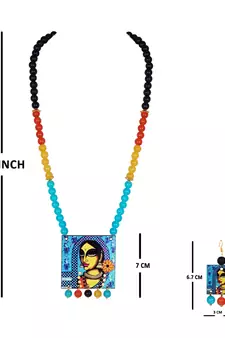 Blue necklaces