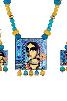 Blue necklaces