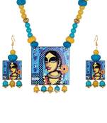 Blue necklaces