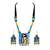 Blue necklaces