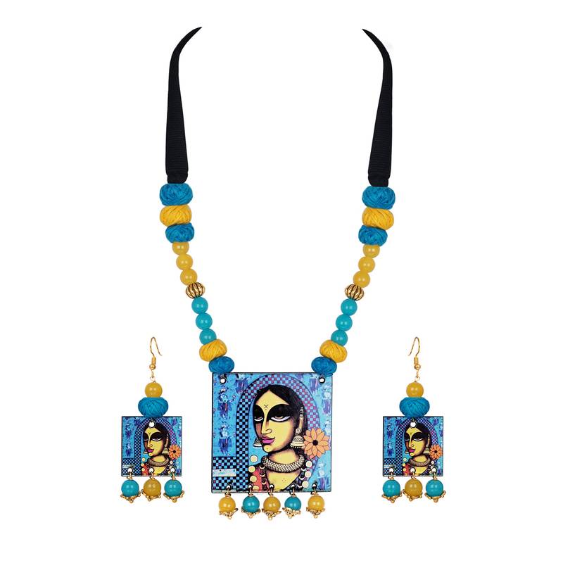 Blue necklaces