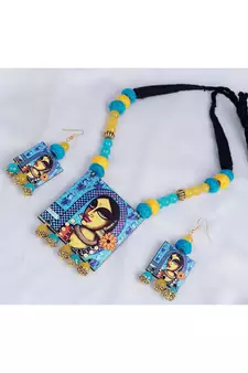Blue necklaces