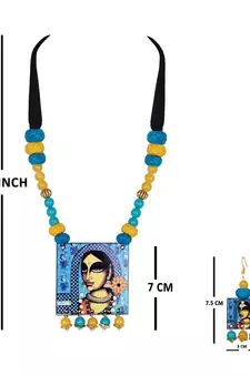 Blue necklaces