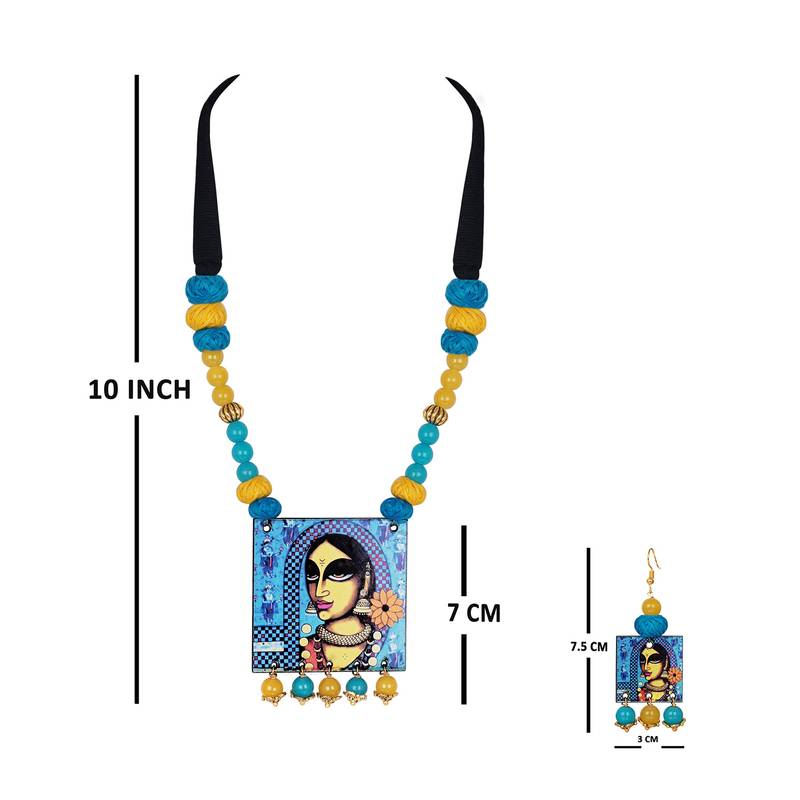 Blue necklaces