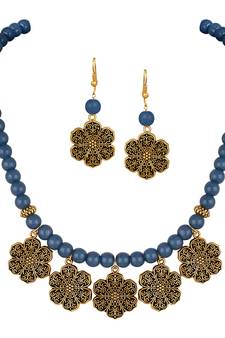 Blue necklaces