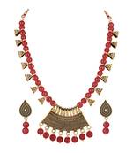 Maroon necklaces