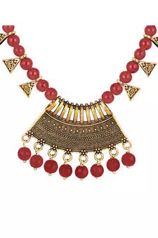 Maroon necklaces