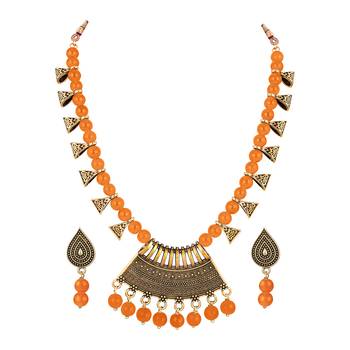 Orange necklaces 2