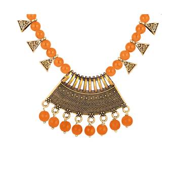 Orange necklaces 3