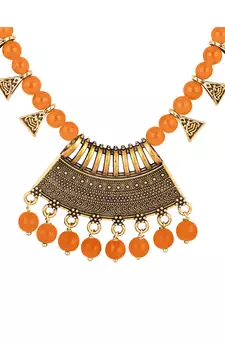 Orange necklaces