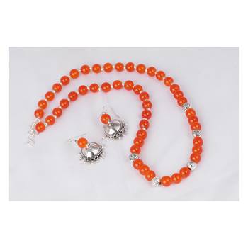 Orange necklaces 1