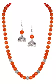Orange necklaces
