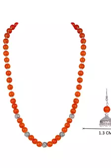 Orange necklaces