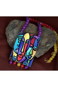 Purple necklaces