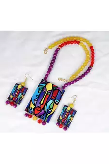 Purple necklaces