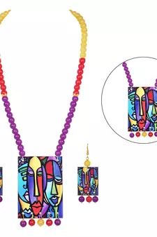Purple necklaces