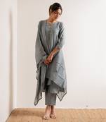 Powder Blue Khayaal Straight Fit  Suit Set