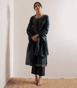 Turquoise Blue Nisaar Straight Fit  Suit Set