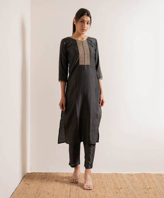 Olive Green Reet Straight Fit  Suit Set 7