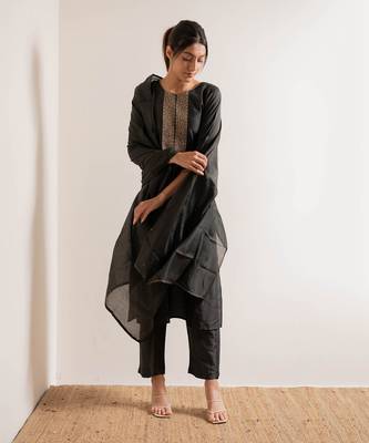 Olive Green Reet Straight Fit  Suit Set 14