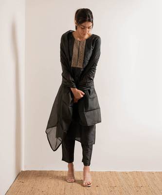 Olive Green Reet Straight Fit  Suit Set 15