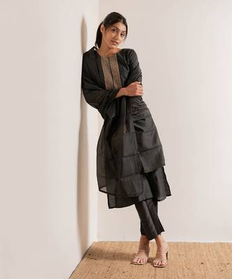Olive Green Reet Straight Fit  Suit Set 16