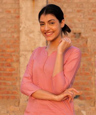 Pink Rose Straight Fit Kurta Set 7