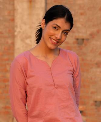 Pink Rose Straight Fit Kurta Set 8