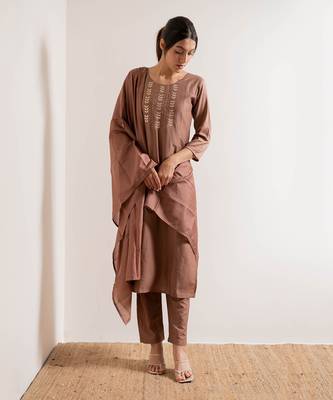 Nude Ruhani Straight Fit Kurta Set 1