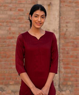 Red Sadka Straight Fit Kurta Set 6