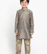  Chiku Cotton Blend Kurta Pyjama Set