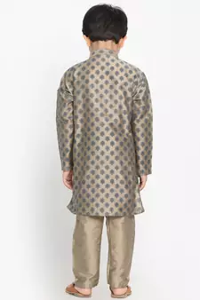  Chiku Cotton Blend Kurta Pyjama Set