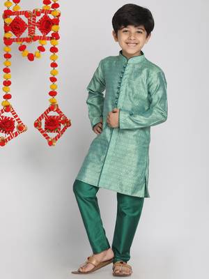  Green Kurta Pyjama Set 3
