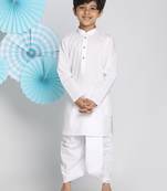  White Kurta And Dhoti Set