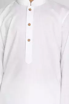  White Kurta And Dhoti Set