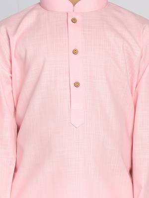 Boys' Pink Kurta And Dhoti Set 5
