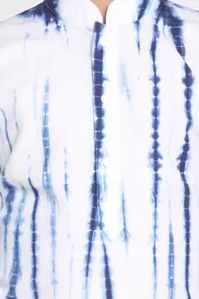  Blue And White Kurta Pyjama Set