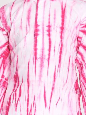  Pink And White Kurta Pyjama Set 5