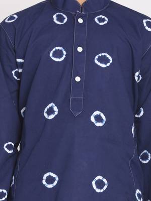  Blue And White Kurta Pyjama Set 5