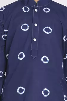  Blue And White Kurta Pyjama Set