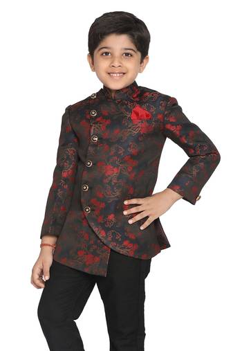 Boys' Maroon Jodhpuri