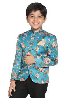 Boys' Turquoise Jodhpuri