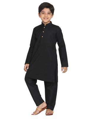  Black Kurta Pyjama Set 1