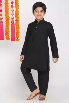 Black Kurta Pyjama Set