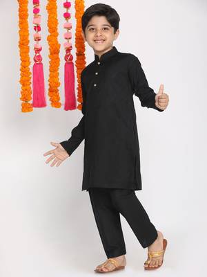  Black Kurta Pyjama Set 3