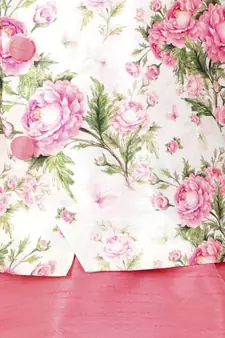  Floral Printed Jacket, Kurta And Pyjama Set