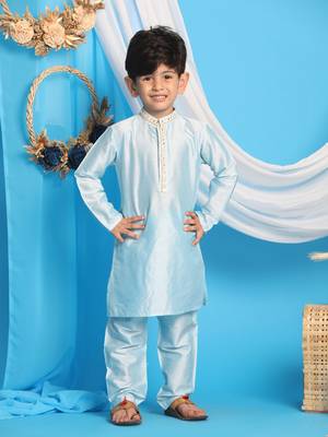  Aqua Kurta And Pyjama 2