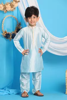  Aqua Kurta And Pyjama