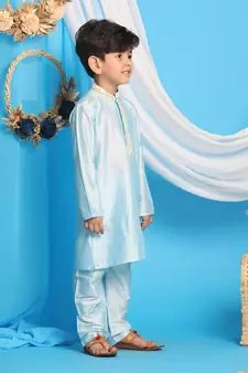  Aqua Kurta And Pyjama