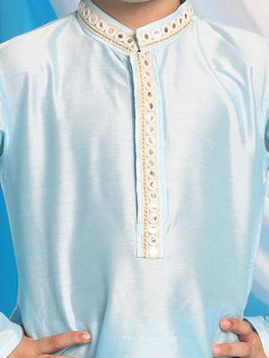  Aqua Kurta And Pyjama 5